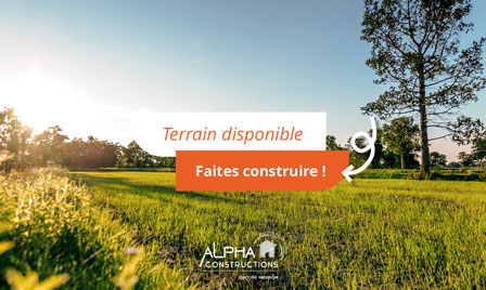 Terrain de 450m2 sur la commune de Abzac au prix de 64500&euro; avec Alpha Constructions