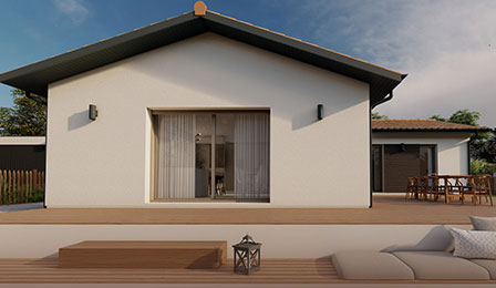votre maison de 86m2 sur un terrain de 500m2 sur la commune de Balzac au prix de 231000&euro; avec Alpha Constructions