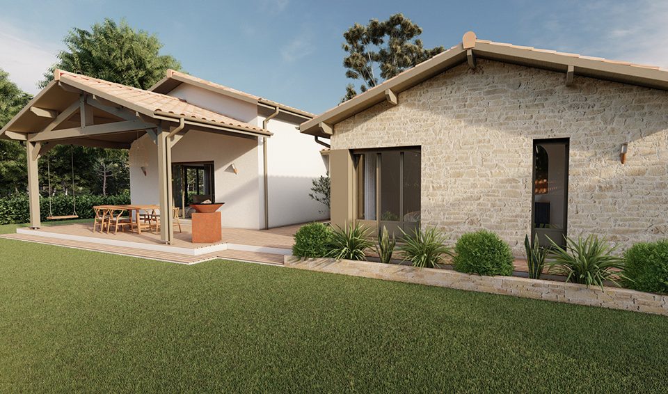 Modèle heva 128 m² avec garage à vélo par Alpha constructions