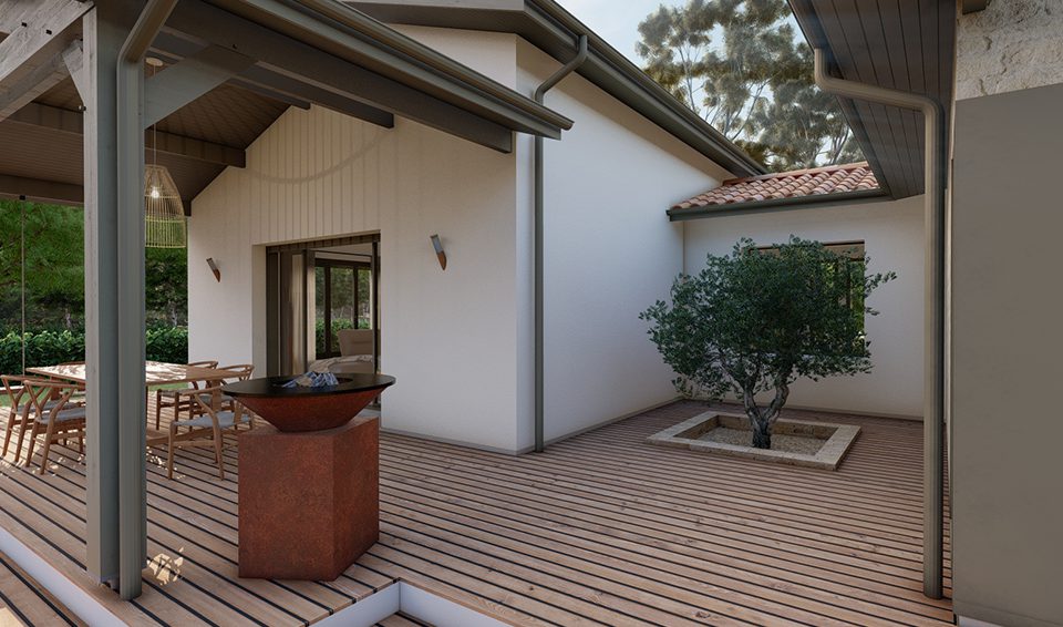 Modèle heva 128 m² avec garage à vélo par Alpha constructions