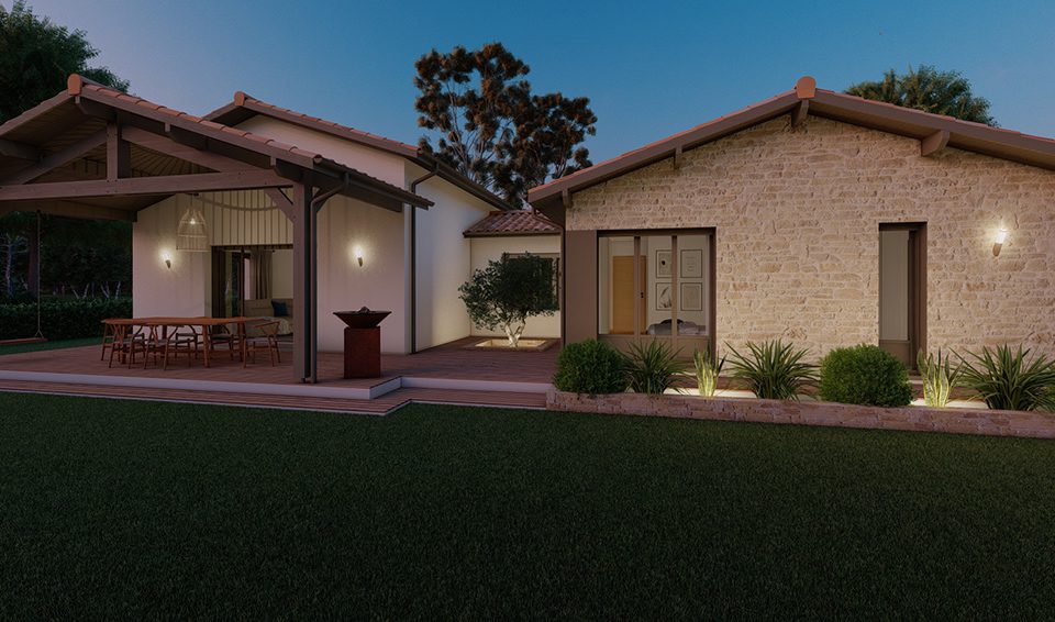 Modèle heva 128 m² avec garage à vélo par Alpha constructions