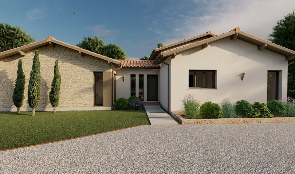 Modèle heva 128 m² avec garage à vélo par Alpha constructions