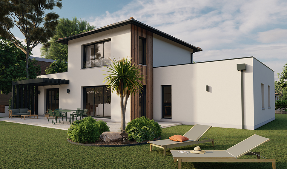 Modèle novea 110 m² avec garage par Alpha constructions