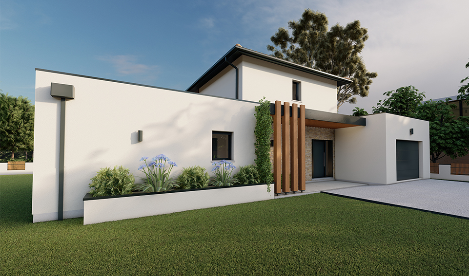 Modèle novea 110 m² avec garage par Alpha constructions