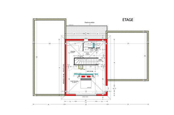 110 m² - Etage > Suite parentale 