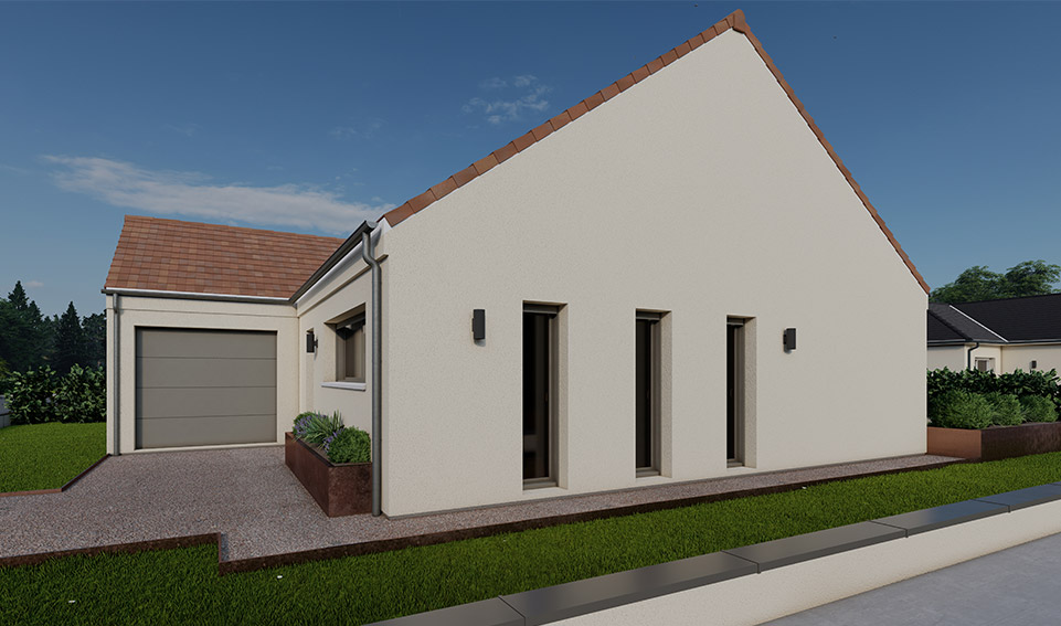 Modèle optica de 60 à 100 m² avec ou sans garage par Alpha constructions