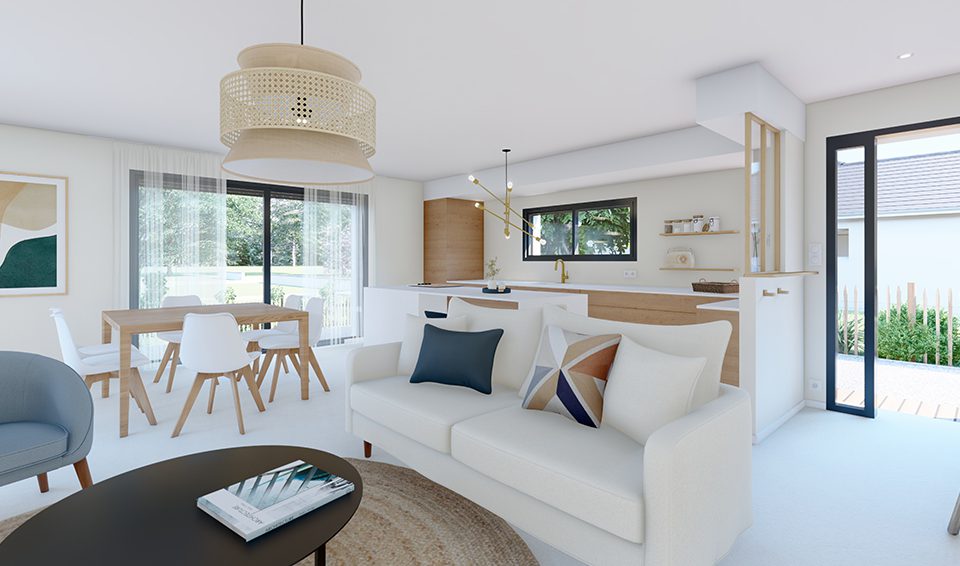 Modèle illiade de 85 m²  à 115 m²  par Alpha constructions