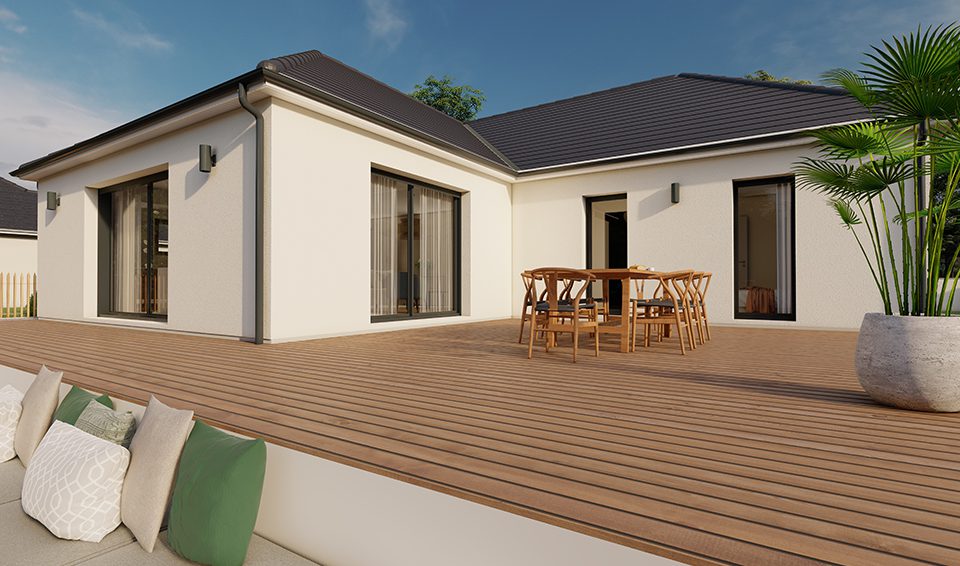 Modèle illiade de 85 m²  à 115 m²  par Alpha constructions
