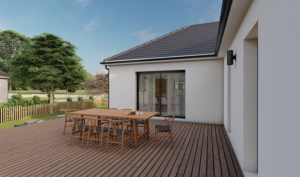 Modèle illiade de 85 m²  à 115 m²  par Alpha constructions
