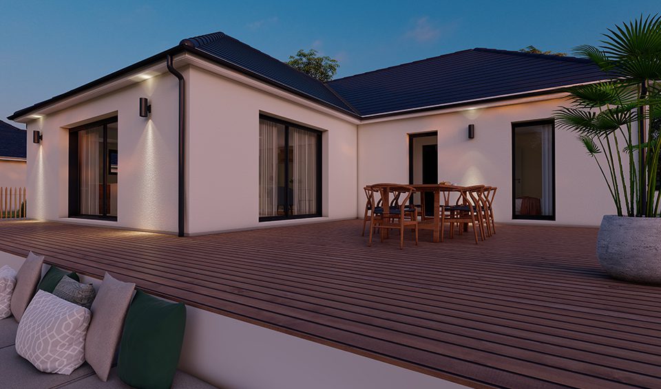 Modèle illiade de 85 m²  à 115 m²  par Alpha constructions