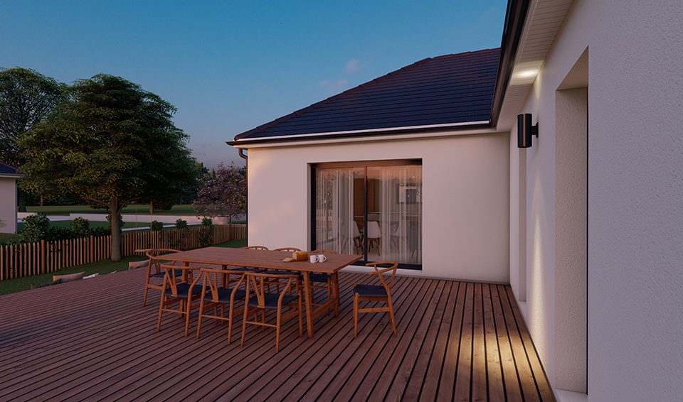 Modèle illiade de 85 m²  à 115 m²  par Alpha constructions