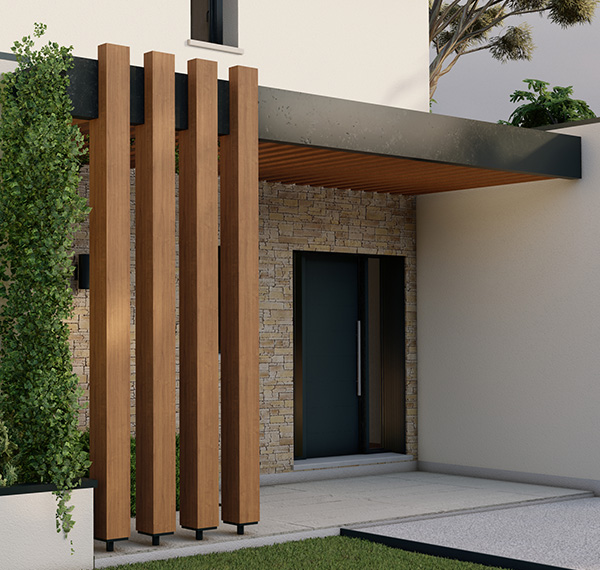 Plan contemporaine toit plat