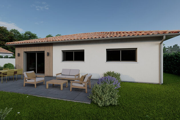 Plan carré Alpha constructions, 86m2 3 chambres.