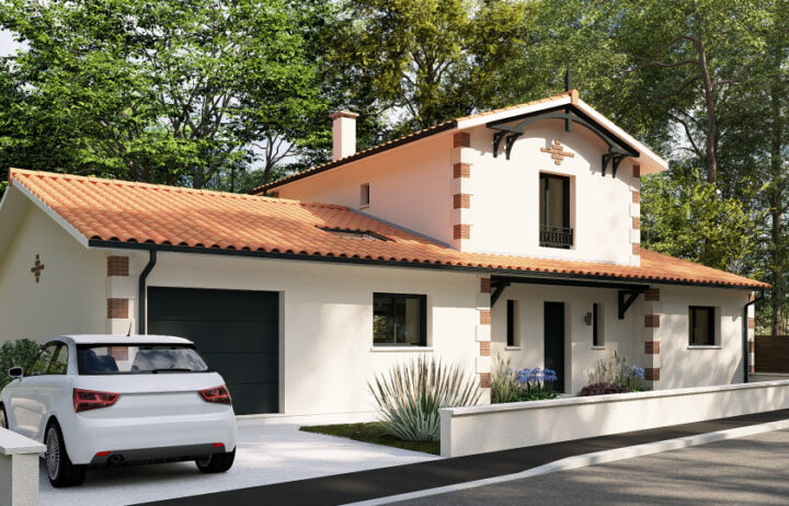 votre maison de 132m2 sur un terrain de 1350m2 sur la commune de Carcans au prix de 595000€ avec Alpha Constructions