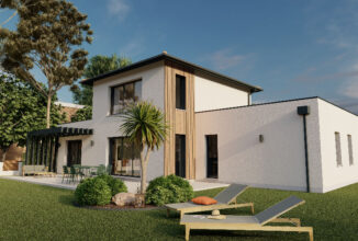votre maison de 138m2 sur un terrain de 1500m2 sur la commune de Carignan-de-Bordeaux au prix de 608000&euro; avec Alpha Constructions