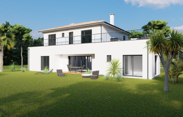 votre maison de 165m2 sur un terrain de 837m2 sur la commune de Cestas au prix de 603250&euro; avec Alpha Constructions