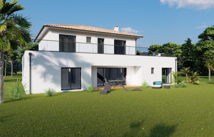 votre maison de 165m2 sur un terrain de 837m2 sur la commune de Cestas au prix de 603250&euro; avec Alpha Constructions