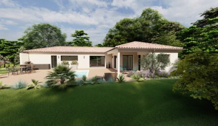votre maison de 130m2 sur un terrain de 800m2 sur la commune de Châteauneuf-sur-Charente au prix de 315700&euro; avec Alpha Constructions
