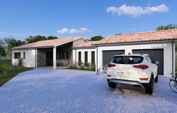 votre maison de 195m2 sur un terrain de 2580m2 sur la commune de Clam au prix de 450000€ avec Alpha Constructions