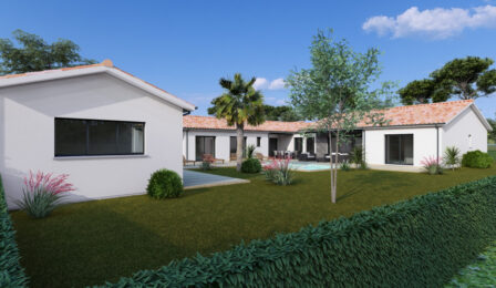 votre maison de 195m2 sur un terrain de 2580m2 sur la commune de Clam au prix de 450000&euro; avec Alpha Constructions