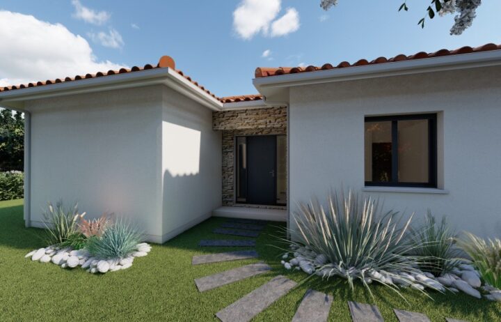 votre maison de 165m2 sur un terrain de 763m2 sur la commune de Grézac au prix de 405500&euro; avec Alpha Constructions