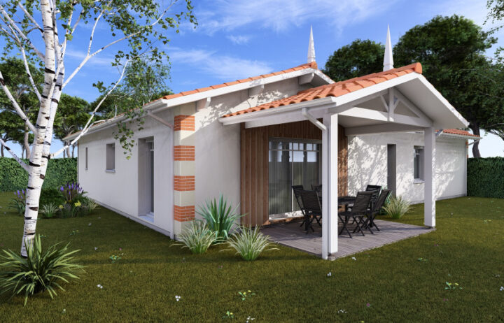 votre maison de 103m2 sur un terrain de 730m2 sur la commune de Hourtin au prix de 479500&euro; avec Alpha Constructions