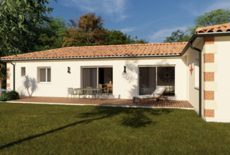 votre maison de 112m2 sur un terrain de 625m2 sur la commune de Hourtin au prix de 452500&euro; avec Alpha Constructions