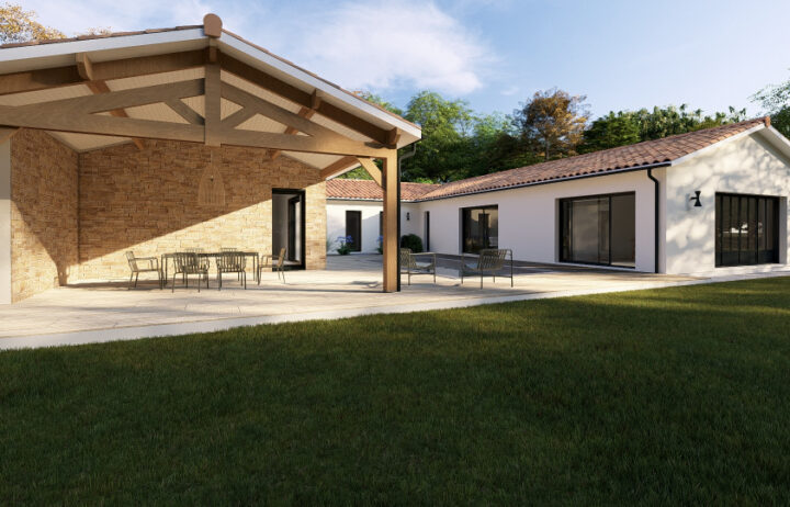 votre maison de 231m2 sur un terrain de 980m2 sur la commune de Hourtin au prix de 767000€ avec Alpha Constructions