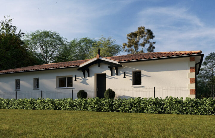 votre maison de 112m2 sur un terrain de 625m2 sur la commune de Hourtin au prix de 452500€ avec Alpha Constructions
