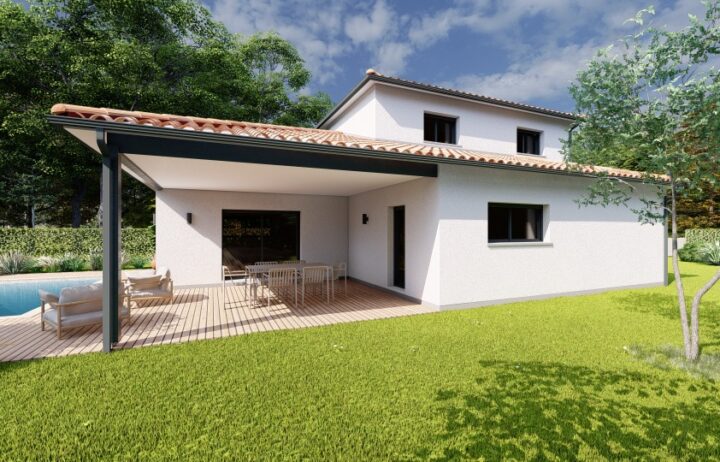 votre maison de 145m2 sur un terrain de 677m2 sur la commune de Léognan au prix de 516250&euro; avec Alpha Constructions