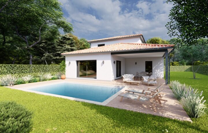 votre maison de 145m2 sur un terrain de 677m2 sur la commune de Léognan au prix de 516250&euro; avec Alpha Constructions