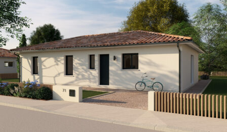 votre maison de 100m2 sur un terrain de 831m2 sur la commune de Marsac-sur-l&rsquo;Isle au prix de 210000&euro; avec Alpha Constructions