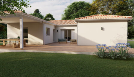 votre maison de 122m2 sur un terrain de 1200m2 sur la commune de Mosnac-Saint-Simeux au prix de 289000&euro; avec Alpha Constructions