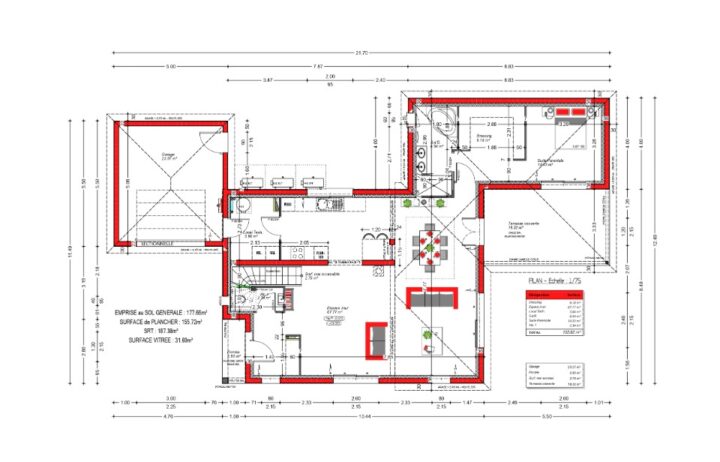votre maison de 150m2 sur un terrain de 722m2 sur la commune de Mérignac au prix de 714000€ avec Alpha Constructions