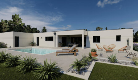 votre maison de 135m2 sur un terrain de 630m2 sur la commune de Mérignac au prix de 425120&euro; avec Alpha Constructions