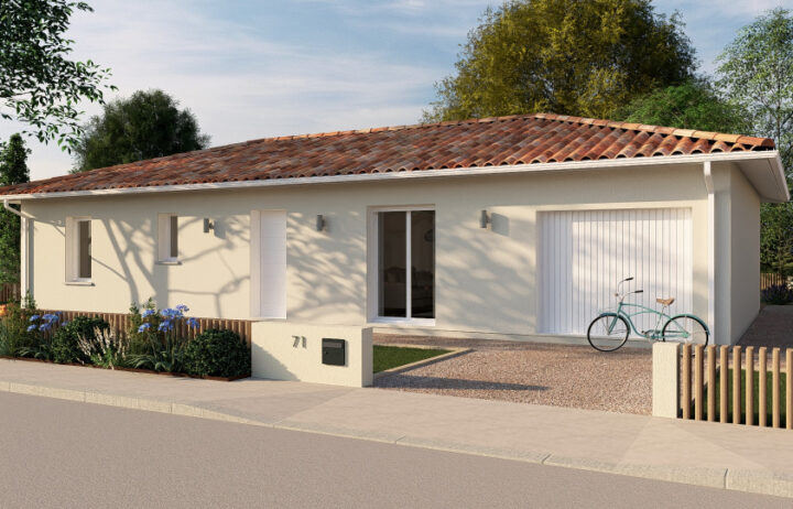 votre maison de 115m2 sur un terrain de 1090m2 sur la commune de Pons au prix de 185000&euro; avec Alpha Constructions