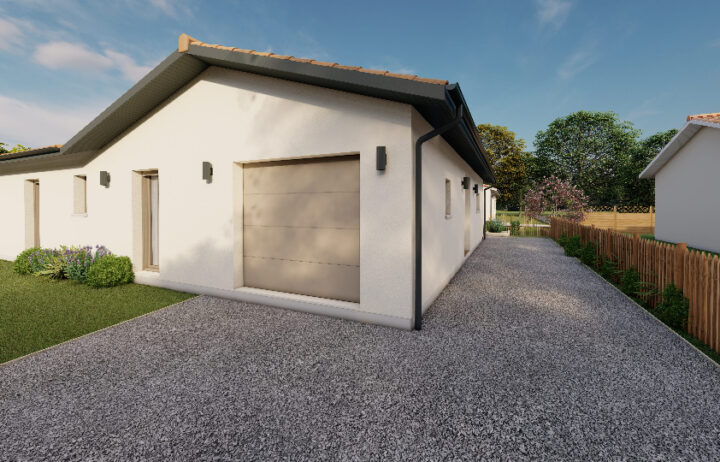 votre maison de 100m2 sur un terrain de 800m2 sur la commune de Portets au prix de 288667€ avec Alpha Constructions