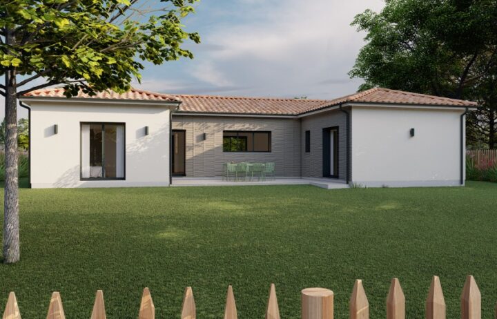 votre maison de 143m2 sur un terrain de 1960m2 sur la commune de Roaillan au prix de 446200&euro; avec Alpha Constructions