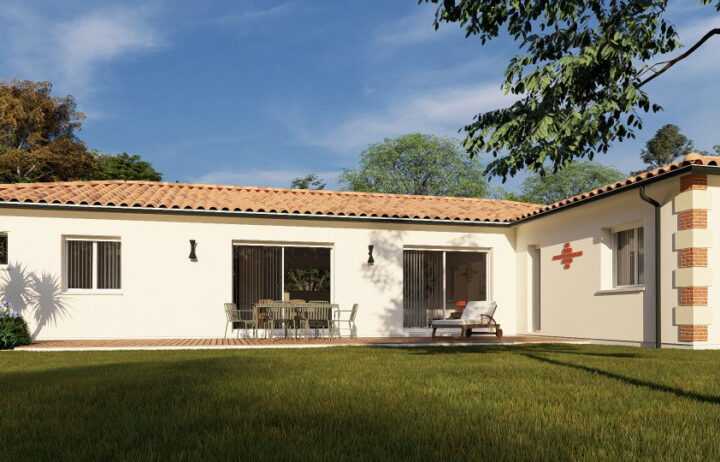 votre maison de 112m2 sur un terrain de 1960m2 sur la commune de Roaillan au prix de 328700€ avec Alpha Constructions