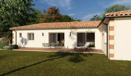 votre maison de 112m2 sur un terrain de 1960m2 sur la commune de Roaillan au prix de 328700&euro; avec Alpha Constructions