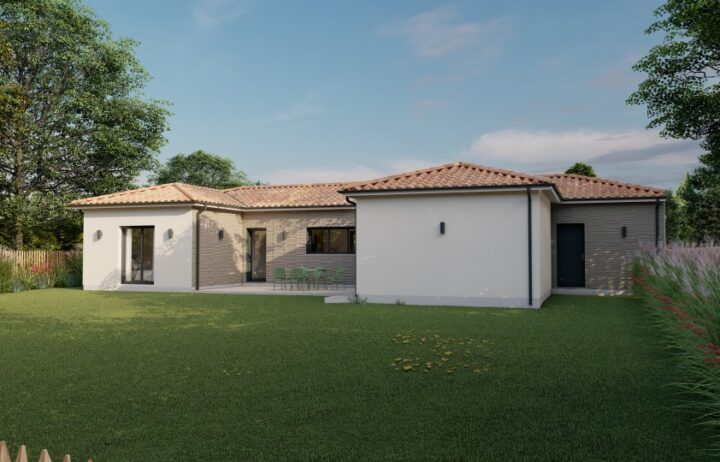 votre maison de 143m2 sur un terrain de 1960m2 sur la commune de Roaillan au prix de 446200&euro; avec Alpha Constructions