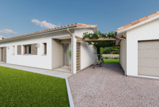 votre maison de 100m2 sur un terrain de 1960m2 sur la commune de Roaillan au prix de 277950&euro; avec Alpha Constructions