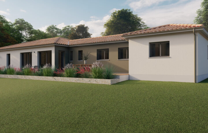 votre maison de 128m2 sur un terrain de 1600m2 sur la commune de Sadroc au prix de 338000€ avec Alpha Constructions