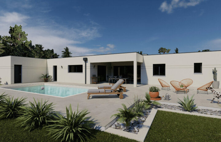 votre maison de 135m2 sur un terrain de 1350m2 sur la commune de Saint-Brice au prix de 415290&euro; avec Alpha Constructions
