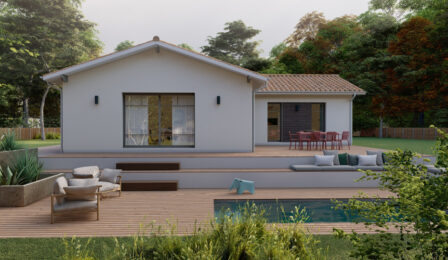 votre maison de 90m2 sur un terrain de 600m2 sur la commune de Saint-Christoly-de-Blaye au prix de 225000&euro; avec Alpha Constructions