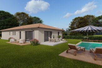 votre maison de 138m2 sur un terrain de 1250m2 sur la commune de Saint-Genis-de-Saintonge au prix de 240000&euro; avec Alpha Constructions