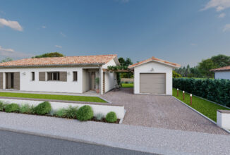 votre maison de 68m2 sur un terrain de 627m2 sur la commune de Saint-Laurent-d&rsquo;Arce au prix de 236150&euro; avec Alpha Constructions