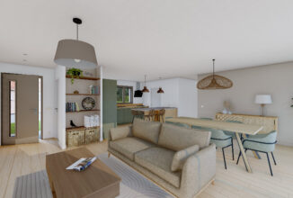 votre maison de 74m2 sur un terrain de 525m2 sur la commune de Saint-Pierre-d&rsquo;Aurillac au prix de 184763&euro; avec Alpha Constructions