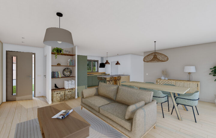 votre maison de 74m2 sur un terrain de 525m2 sur la commune de Saint-Pierre-d&rsquo;Aurillac au prix de 184763&euro; avec Alpha Constructions