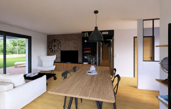 votre maison de 80m2 sur un terrain de 1390m2 sur la commune de Saint-Pierre-de-Mons au prix de 215100€ avec Alpha Constructions